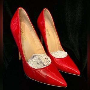 Elisabet Tang Red High Heels-Size 7